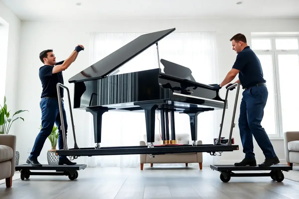 Specialistisch transport voor piano en kluis